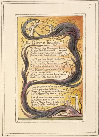 The Divine Image: plate 17 from Songs of Innocence and of Experience (copy R) by William Blake